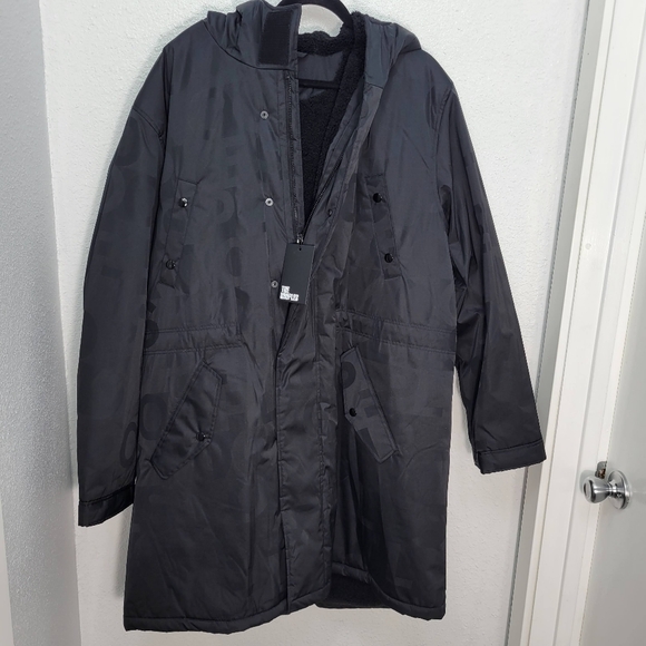 The Kooples Long Loose Parka Men's Size Large Black $825 Retail NWT - Picture 6 of 15